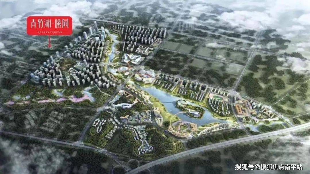 项目区位示意,图源开福城投片区规划的商业楼宇就密集分布在青竹湖
