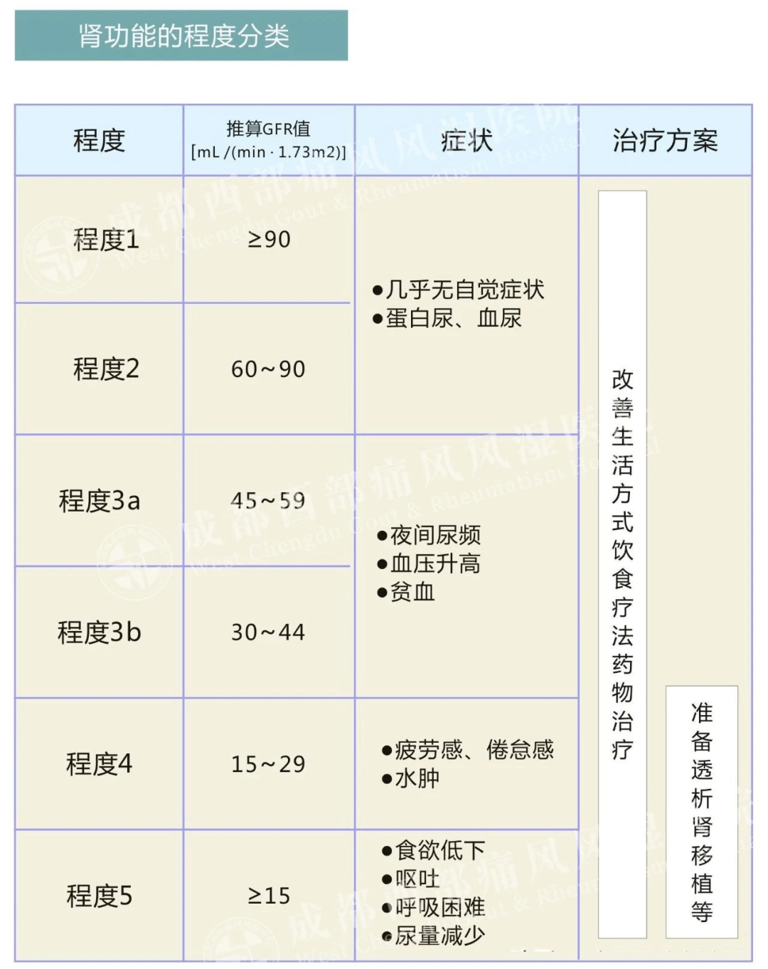 肾功能不全分四期图片