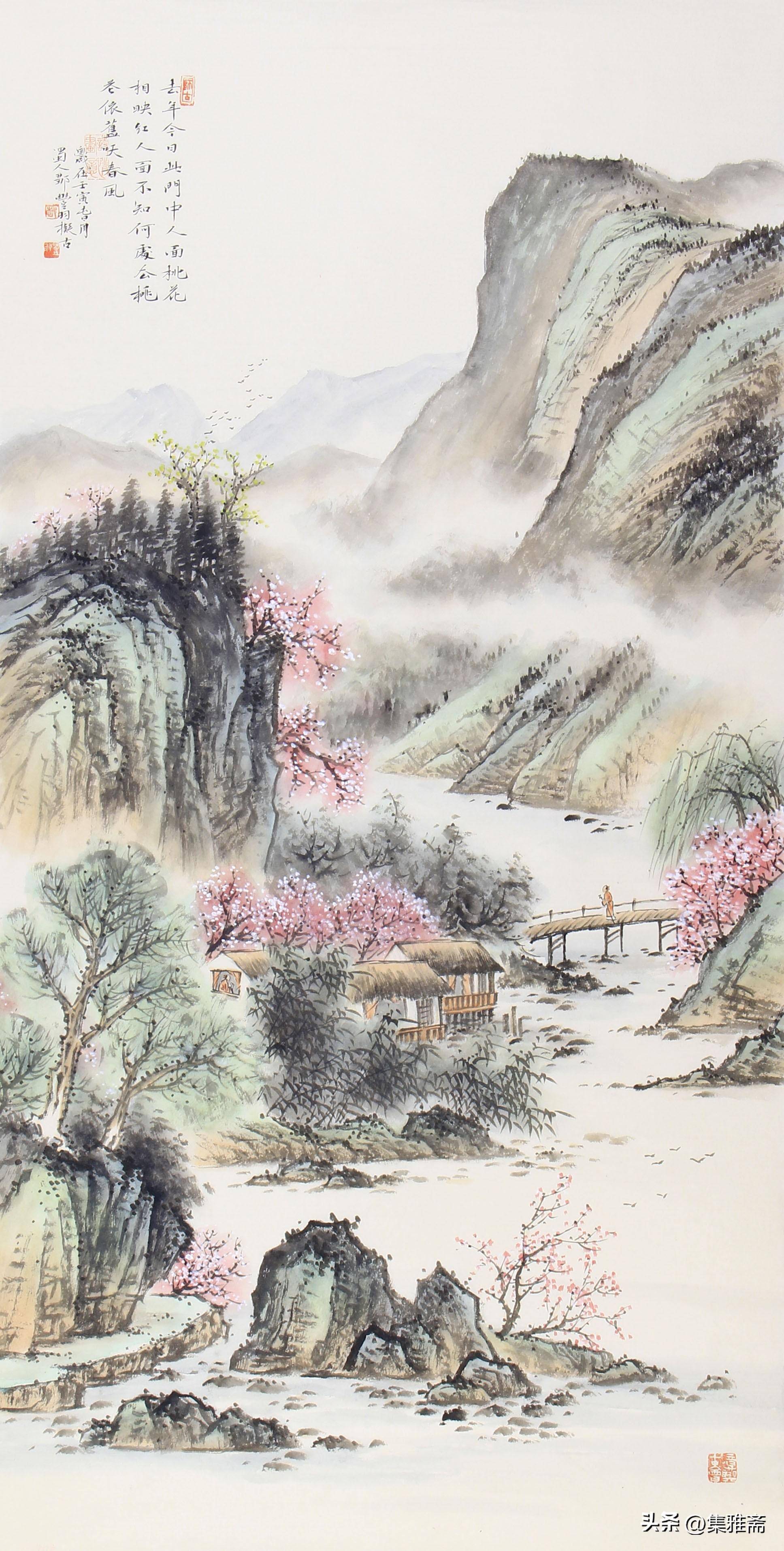 怎样欣赏国画山水画图片