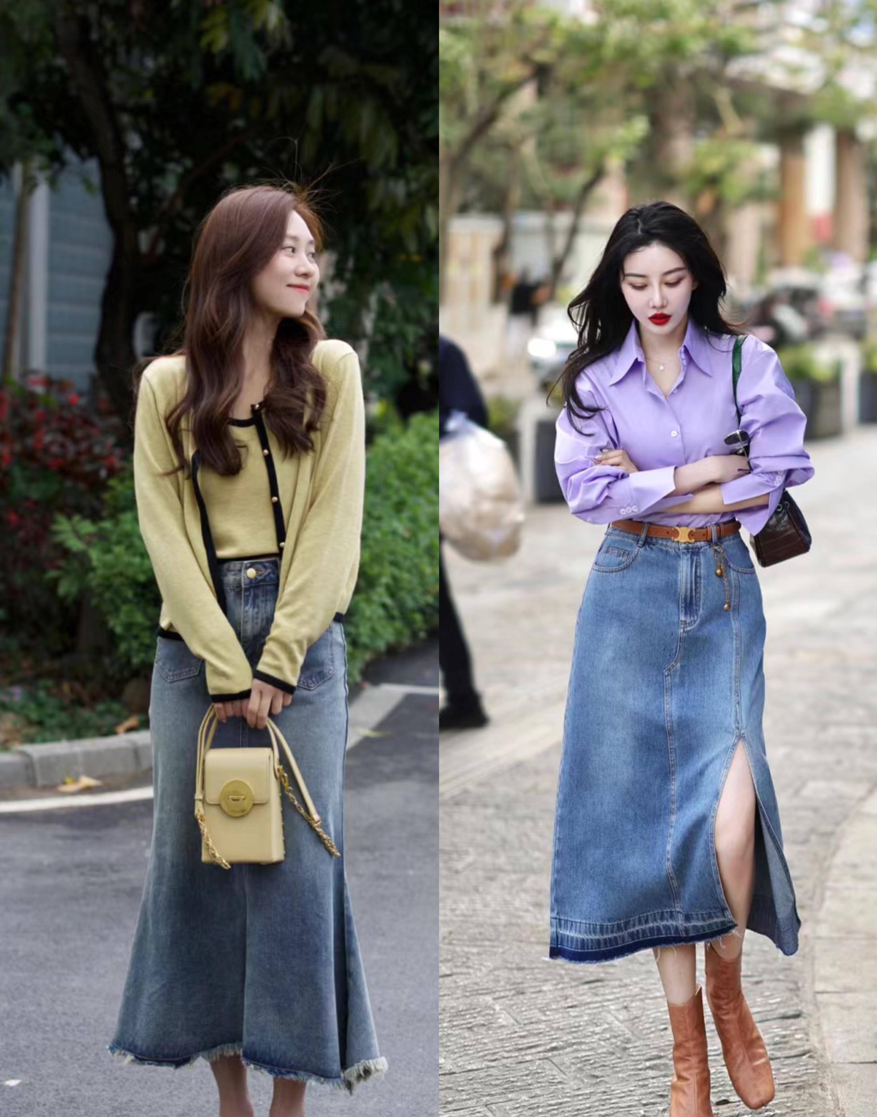 包臀牛仔裙如何搭配?解决5个实用搭配创意,谁还不是时尚达人?