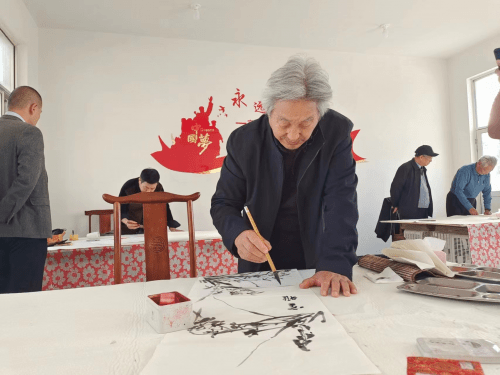 鲁盟书院书画家到费县开展书画艺术联谊活动_上冶镇_有关_领导