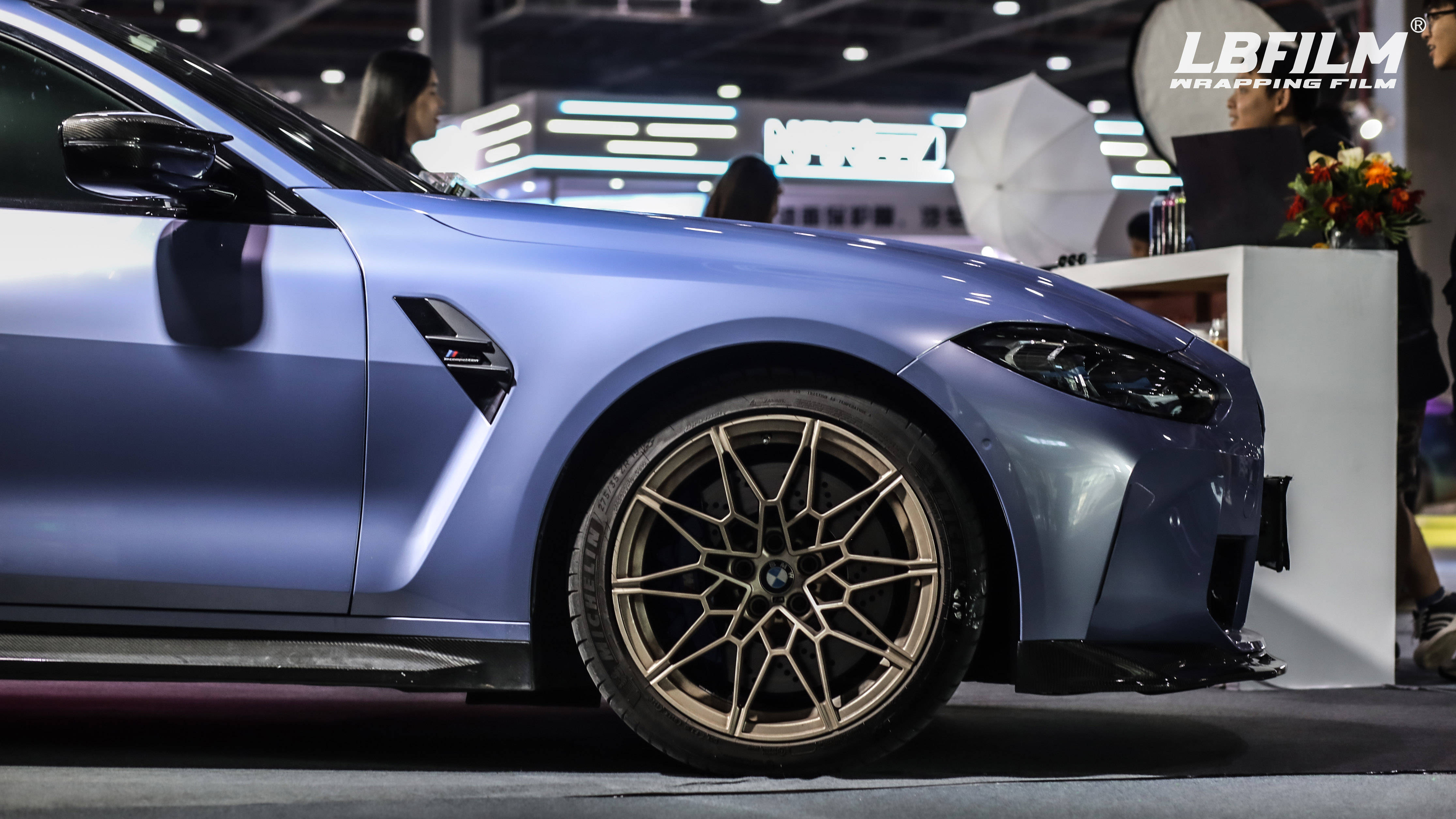 lb改色膜液态金属黛蓝,宝马m4改最好的蓝色,不接受反驳!