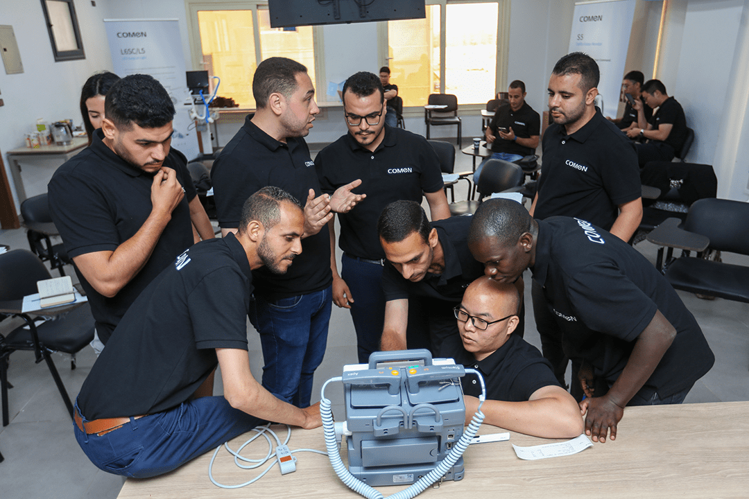 家医院,装机逾2500台监护仪,300台麻醉机,客户医院覆盖了坦塔大学医院