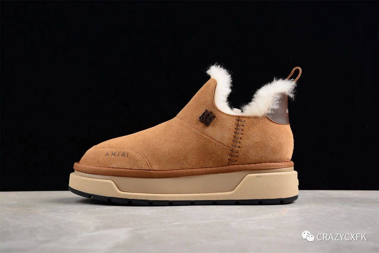 埃米尔 amiri 圆头厚底雪地靴毛靴鞋_风格_鞋子_搭载