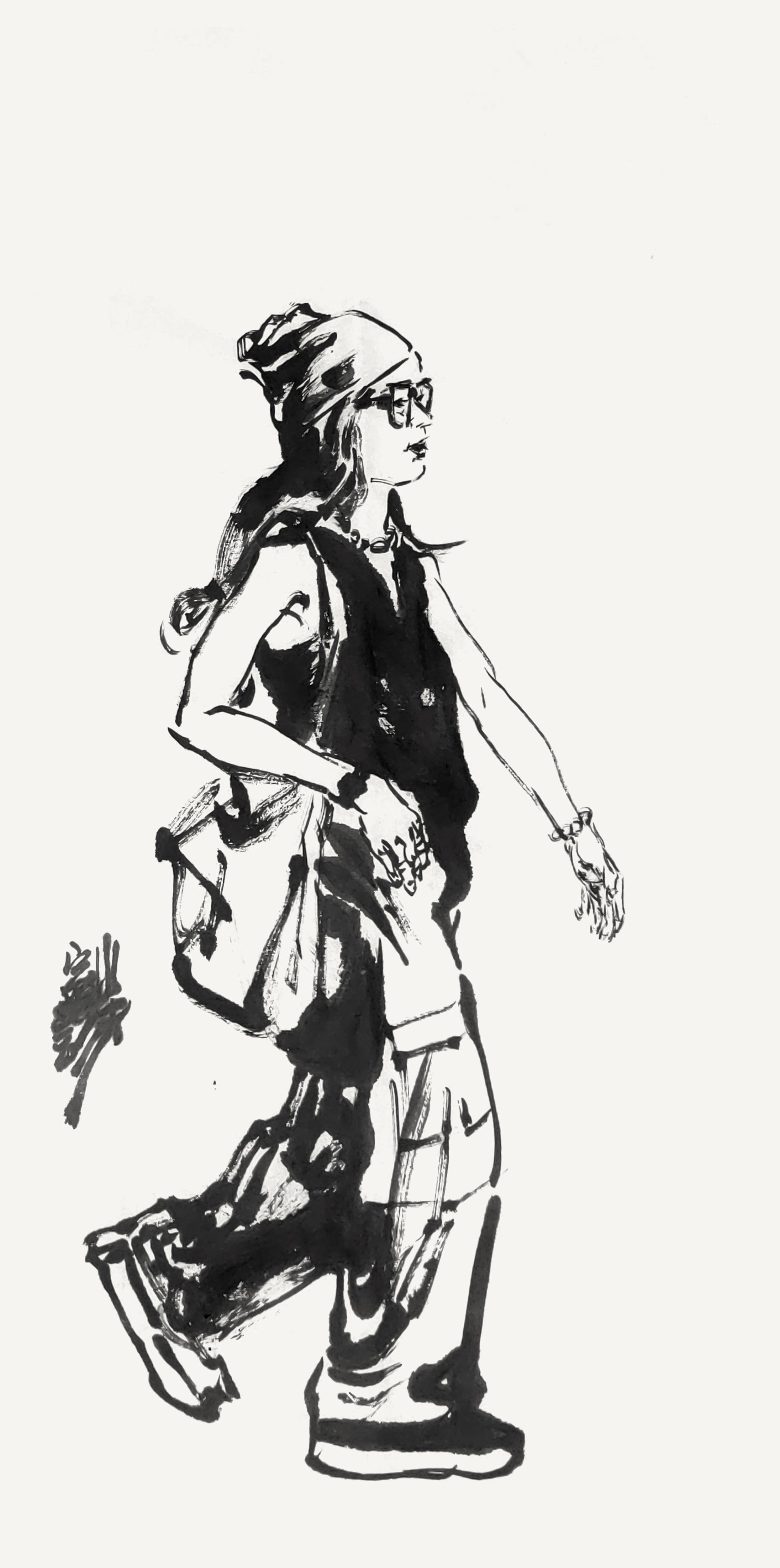 用画笔思考,在写生中求索——读王家训国画作品_笔墨_人物画_艺术