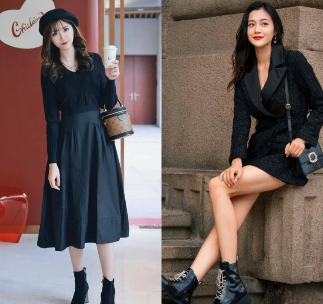 黑色连衣裙搭配什么鞋子好看?黑色连衣裙怎么穿_女性_高跟鞋_造型