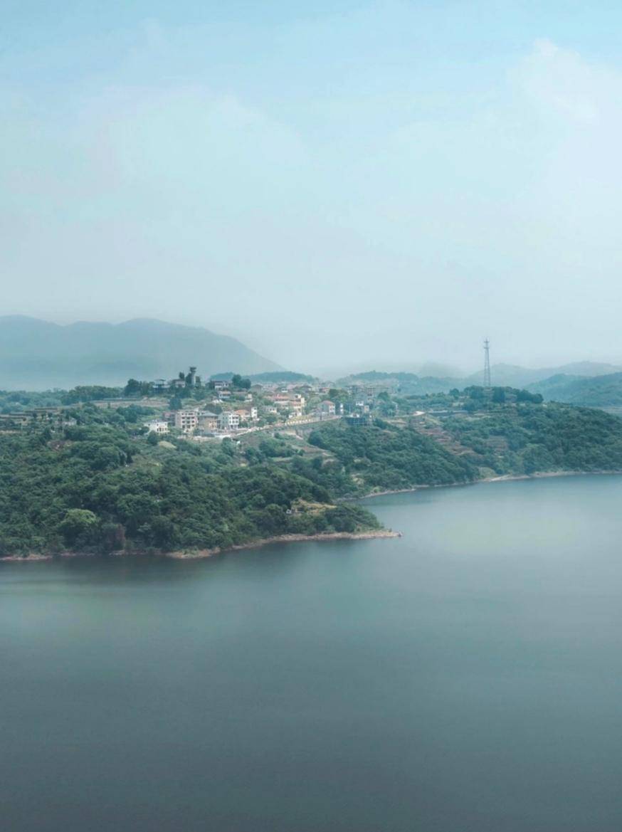 绍兴新昌钦寸水库独特风景_历史_大坝_画卷