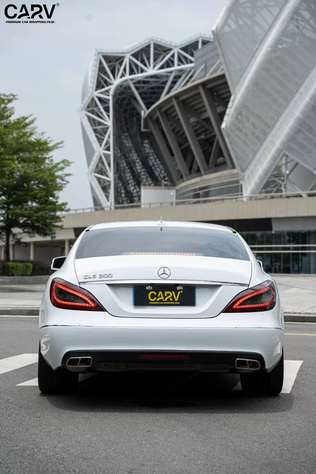 奔驰cls300卡孚改色膜大珠光白,如同珍珠般光泽_搜狐汽车_搜狐网