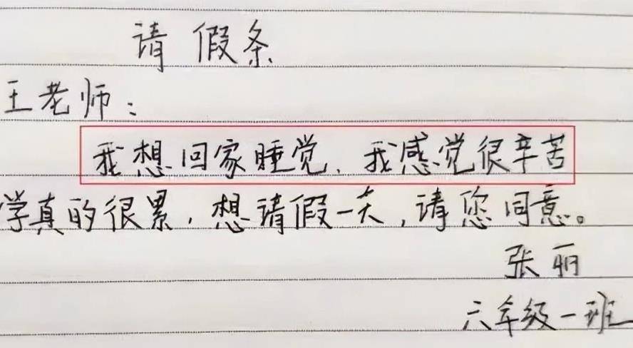 小学生的《请法》大行其道,内容完全颠倒过来,老师