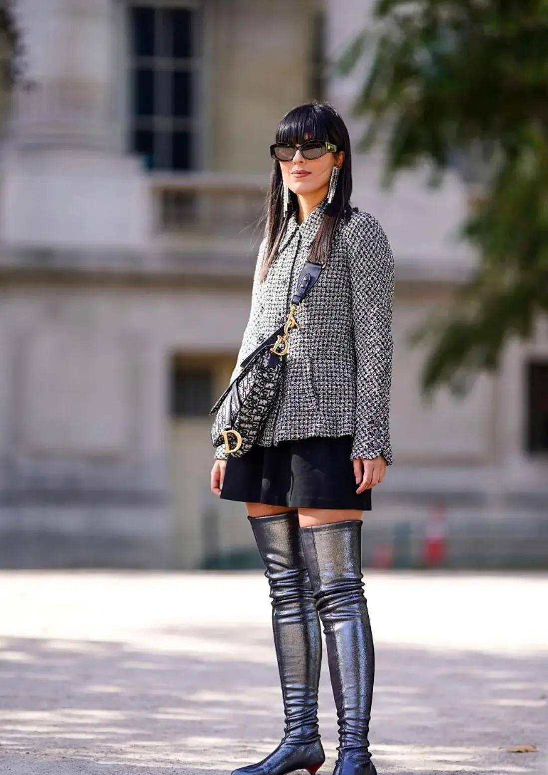 如何把长靴穿出一丝奢华,如何搭配又不俗气,让其释放出时尚潜力_靴子