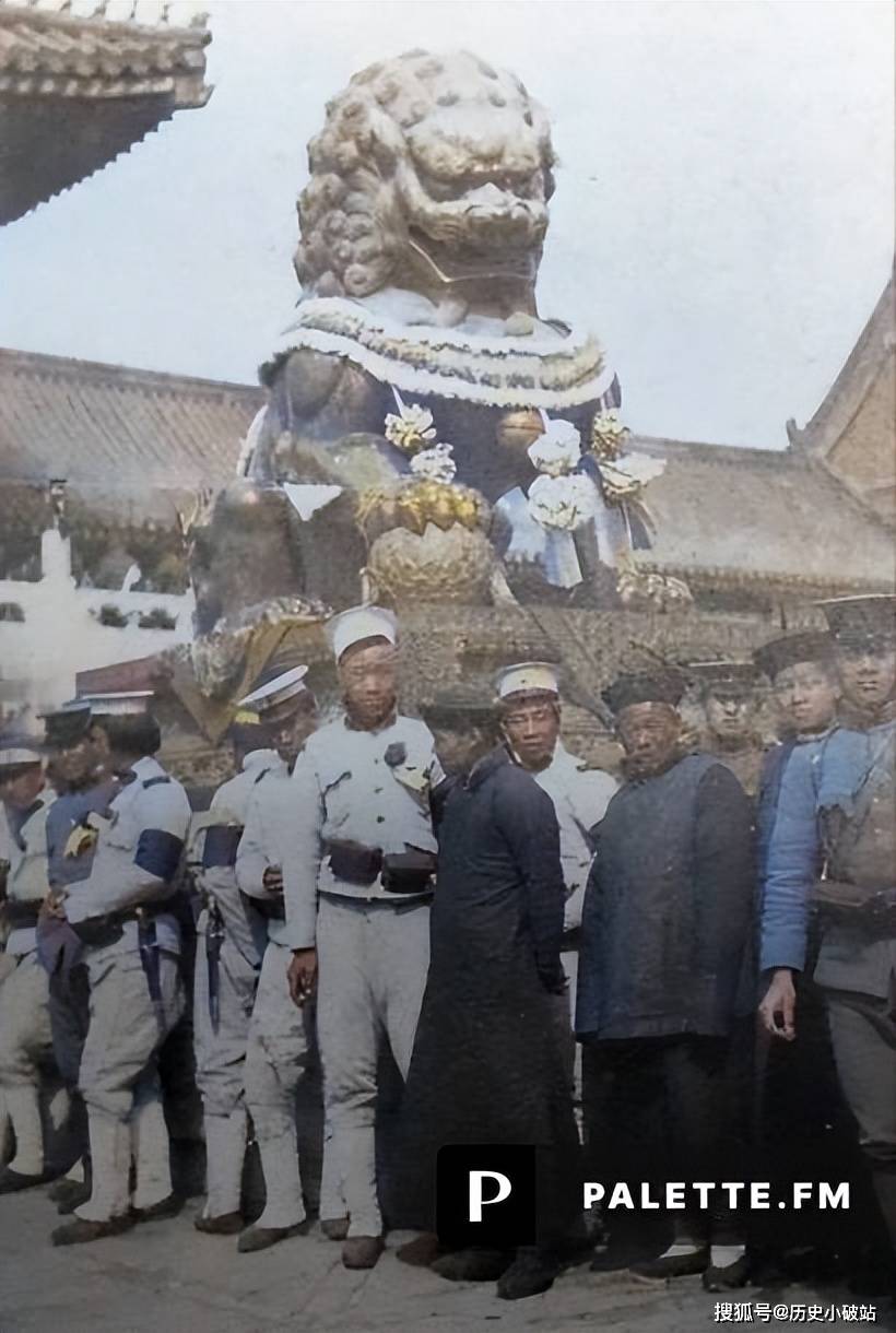 彩色老照片中的大清帝国:末代皇帝溥仪的登基典礼让我们一窥帝王登基