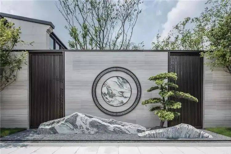 新中式景墙,塑造美丽庭院隐秘空间,营造中式圆满之蕴意_景观_元素