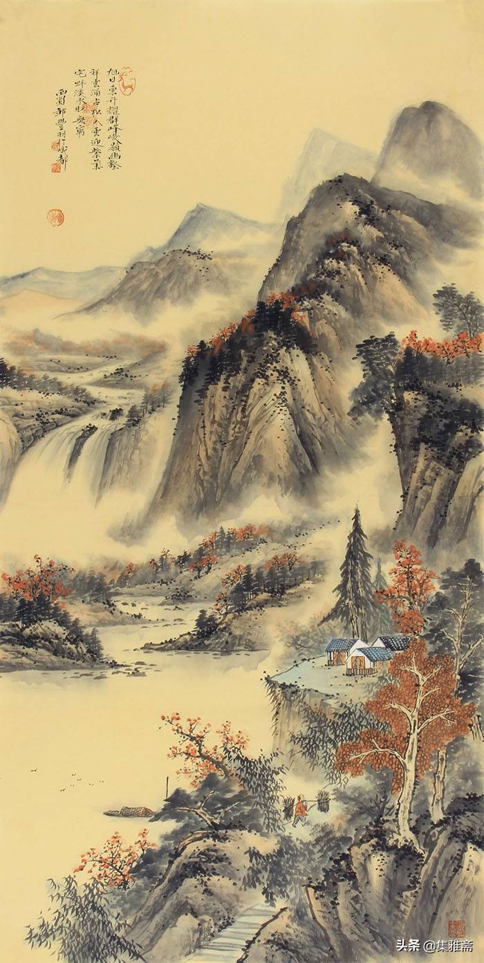 获奖国画山水画作品图片