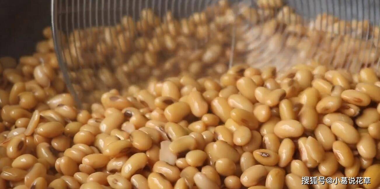 奶奶教我的自制黄豆酱,不晒不发酵出锅就能吃,闻得人直流口水_小火