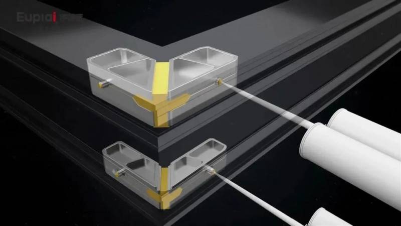 行业里面流传着这样一句话,组角采用销钉注胶工艺的不一定是系统门窗