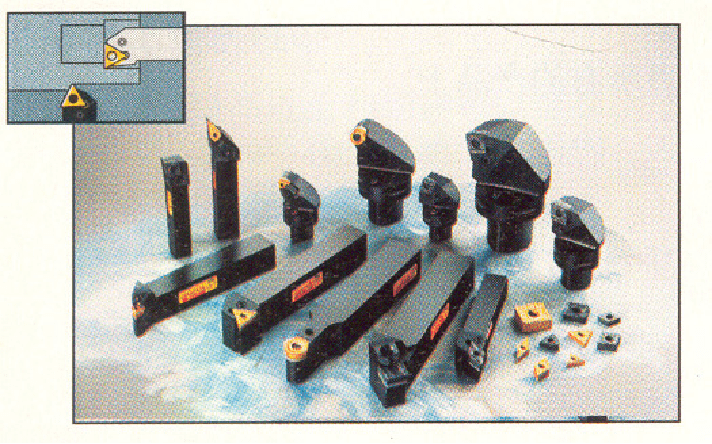 在数控车床上使用的刀具有外圆车刀,钻头,镗刀,切断刀,螺纹加工刀具等