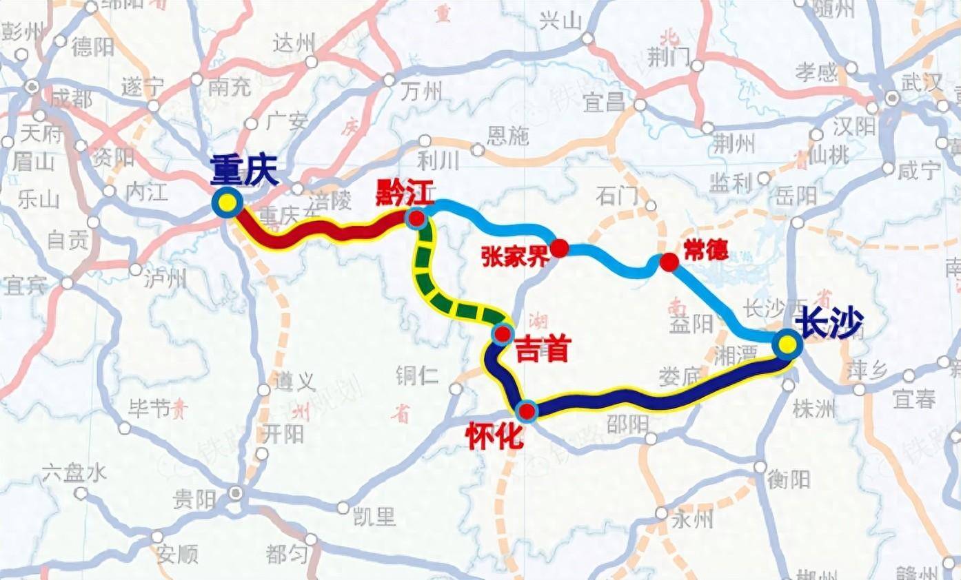 黔吉高铁积极推进,打造渝长间高标准高铁通道,遗憾的是线路太弯_建设