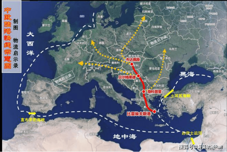 匈塞铁路地图图片