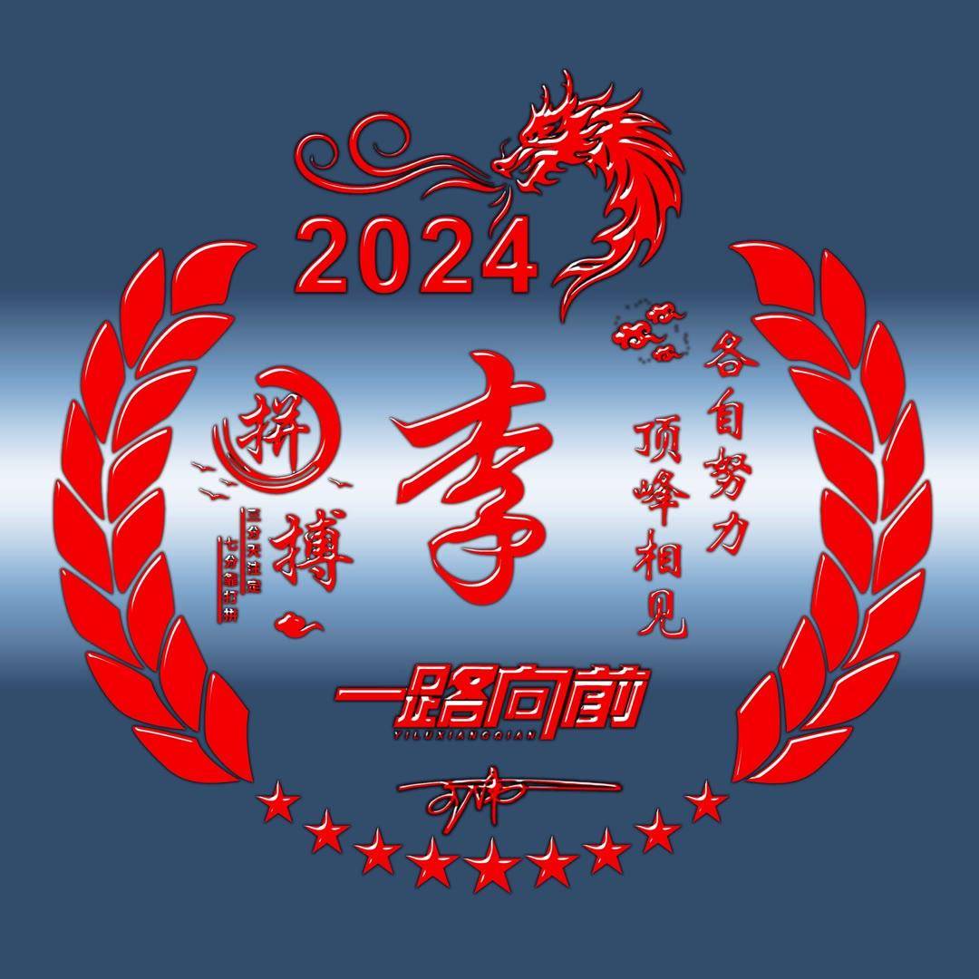 姓氏头像第790期,2024拼搏励志新款个性签名头像,请查收