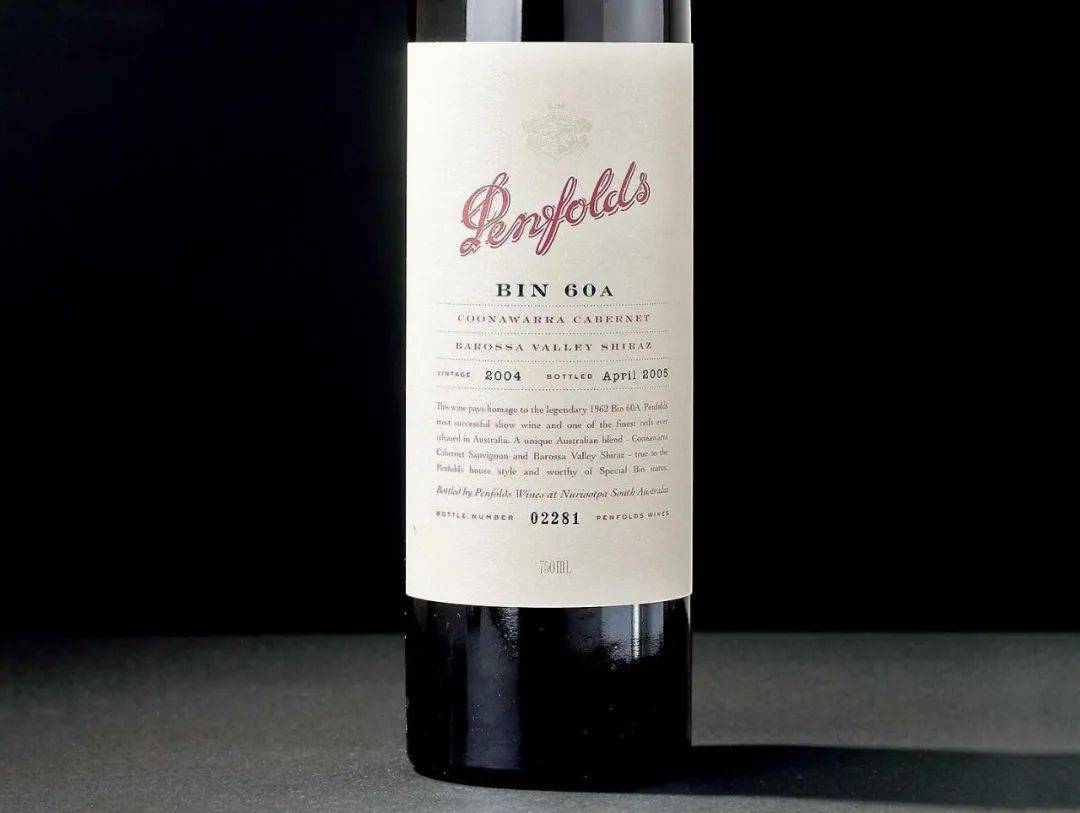 penfolds bin 60a coonawarra cabernet sauvignon奔富 bin 60 a 库