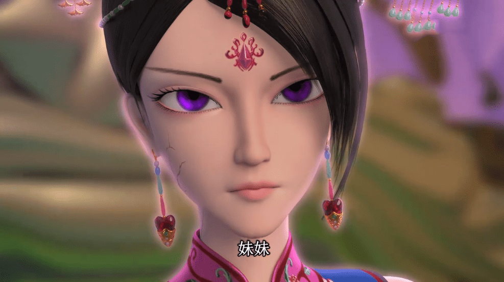 店长辛灵仙子在恢复到元神形态以后,比原来的朴素装扮华丽了不少,尤其