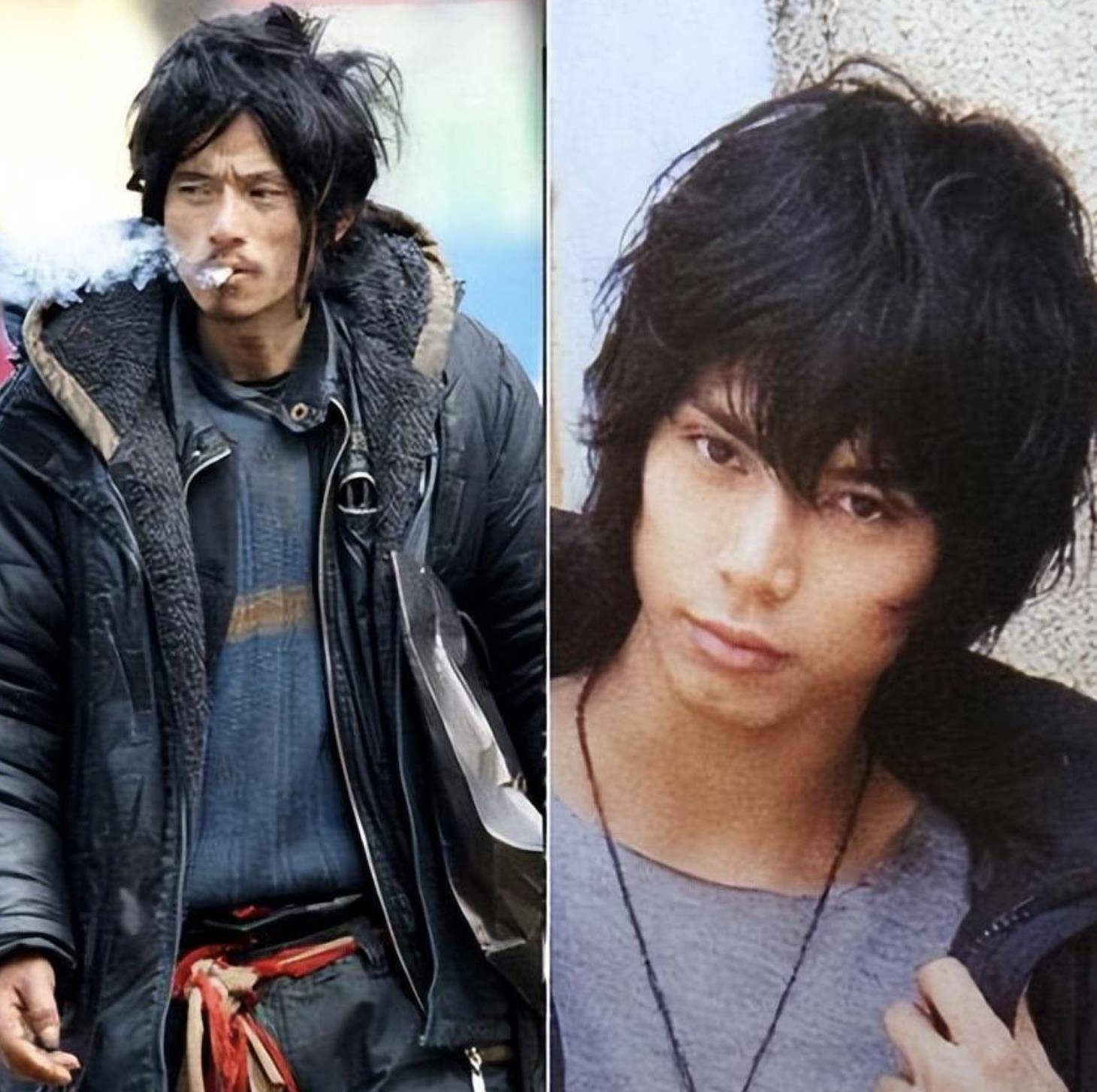 日本网友晒出了他和日星水岛宏的对比照片,称其在某些方面甚至更有