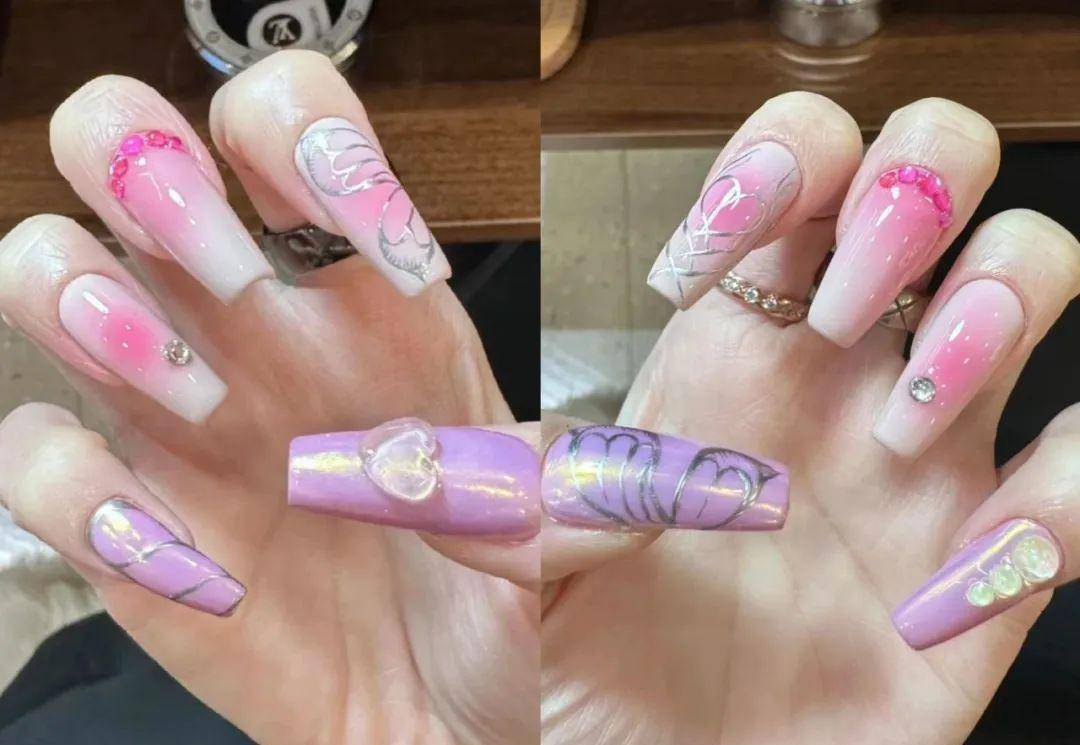 16款芭比美甲,甜美又柔软!_粉色_颜色_指甲