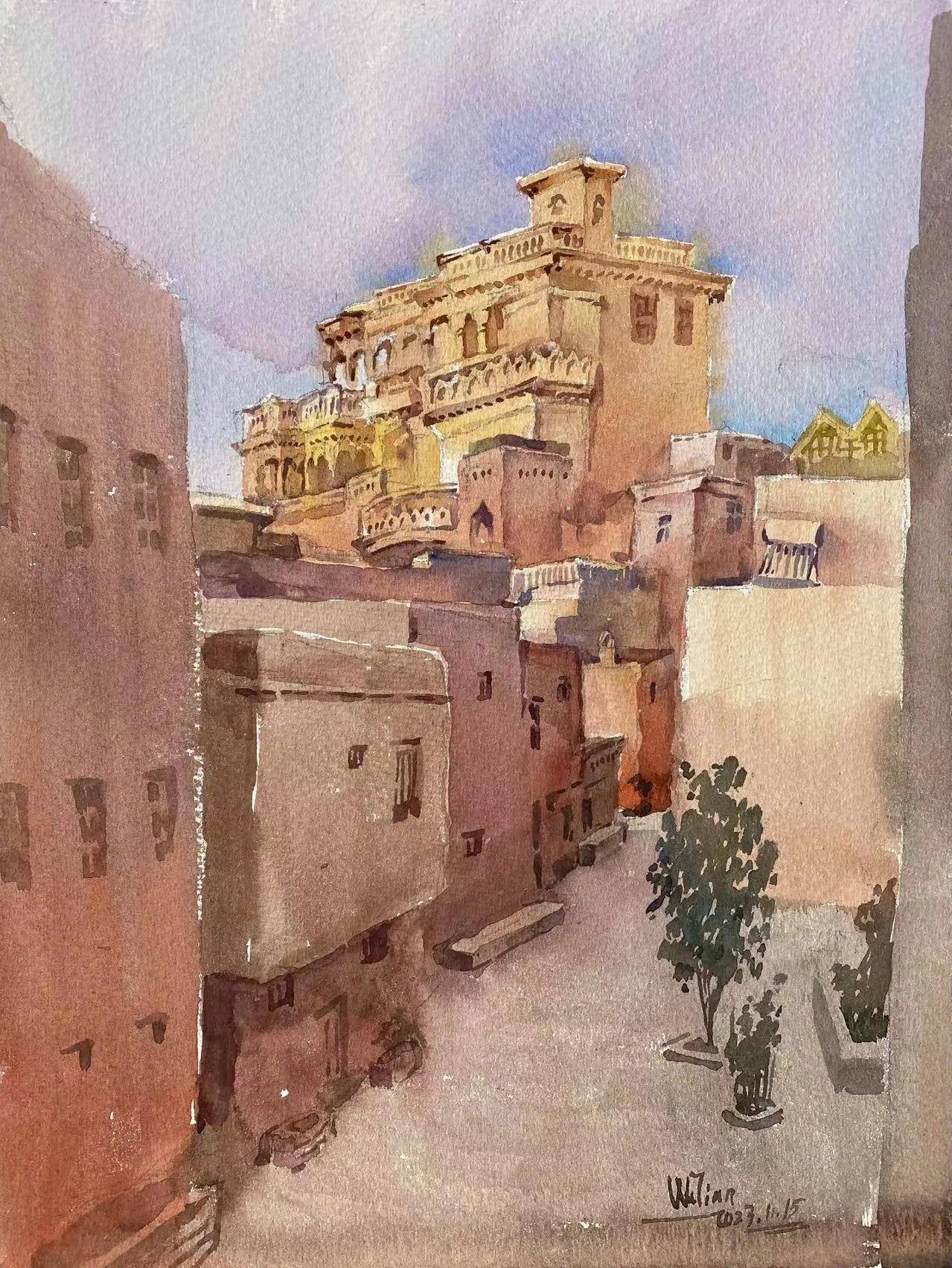 幸福原创画吧2023年第四十五期画友作品分享_类别_水彩画_类型