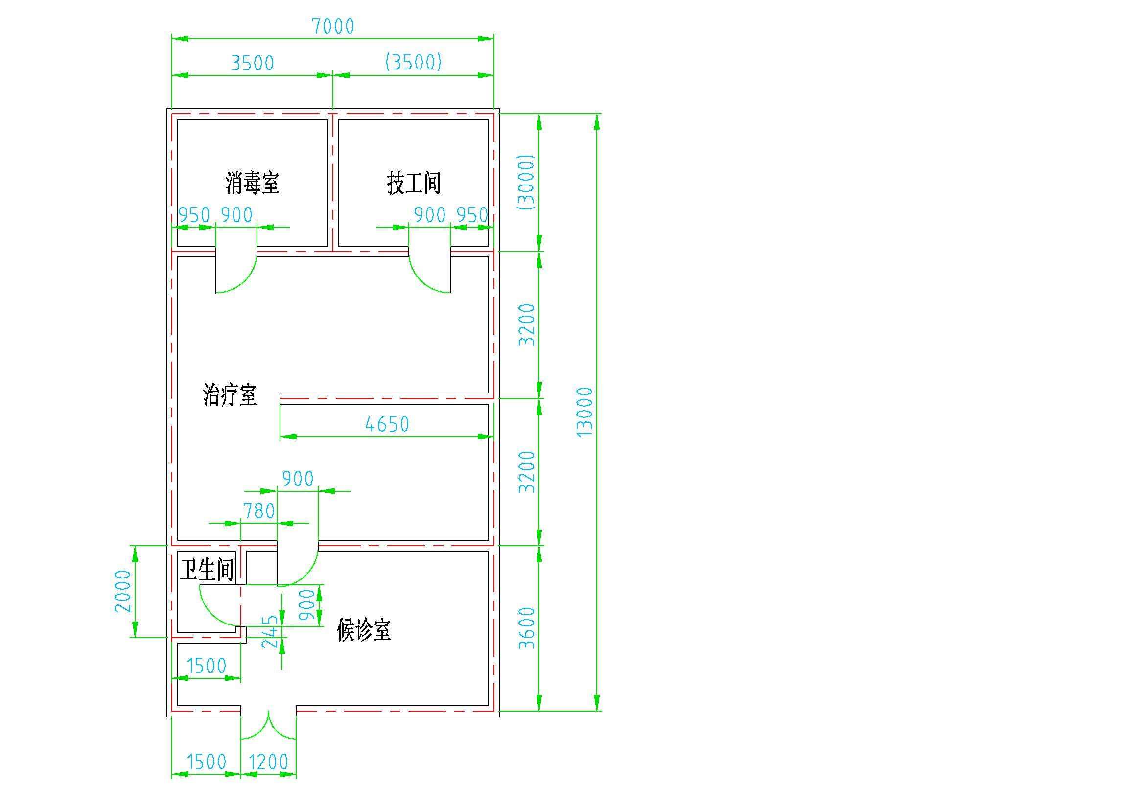 诊所设计平面图:构建高效且人性化的医疗空间