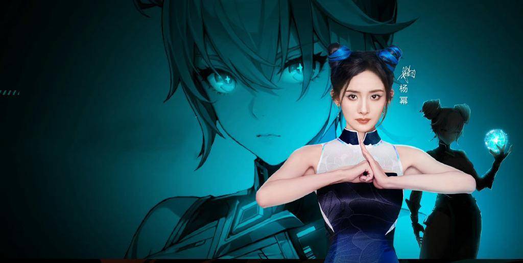 杨幂俏皮丸子头变"18岁哪吒少女",拼接中式连衣裙好身材藏不住_女孩