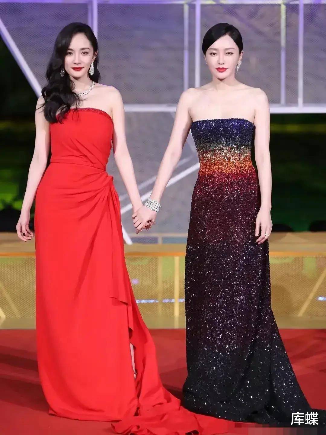 44岁秦岚对比33岁金晨,自然脸和科技脸的差距一目了然_杨幂_状态_身材