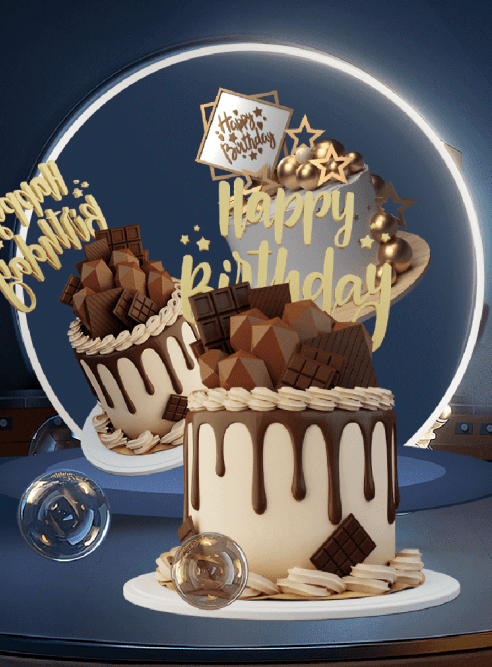 美好时光,壳间ar彩蛋探秘:浓情巧克力蛋糕的数字魔法!_创意_礼物_生日