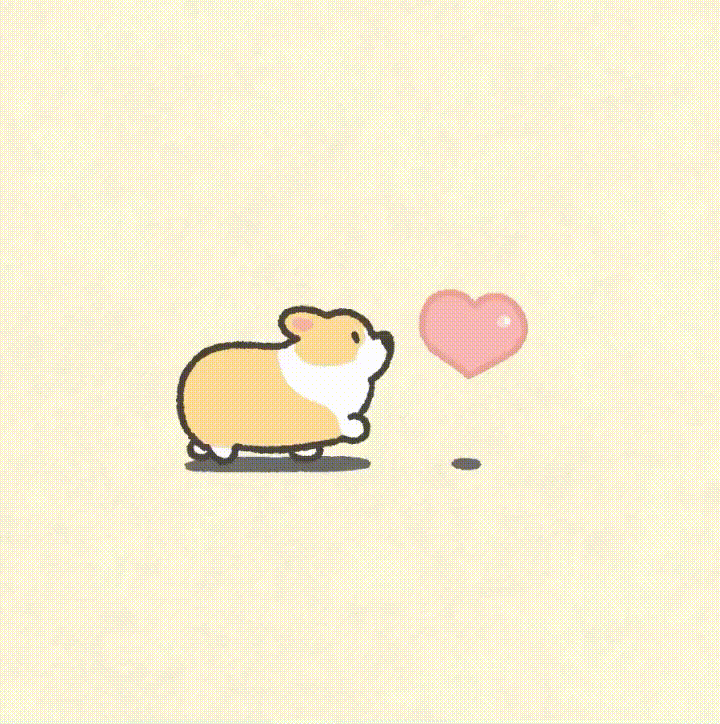 治愈又魔性的小柯基插画