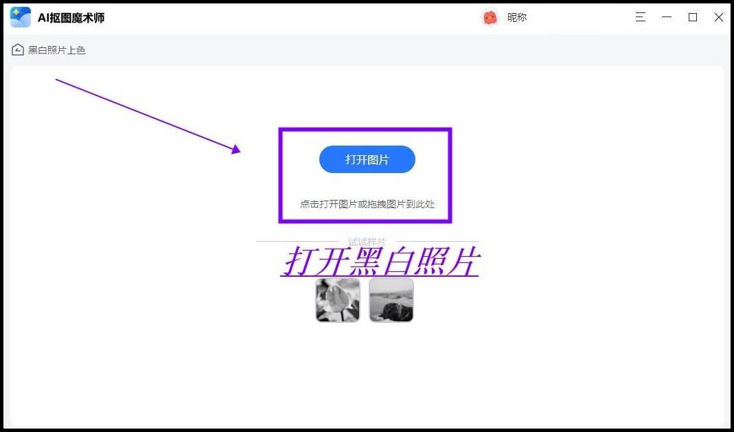 软件就会自动识别并进行上色,我们只需要点击【下载保存】就可以将