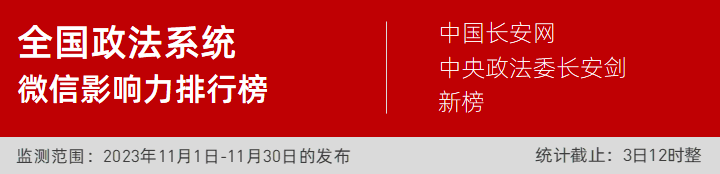 新榜排行榜_新媒体榜单发布:重磅!11月政法系统微信排行榜来了|新榜出品