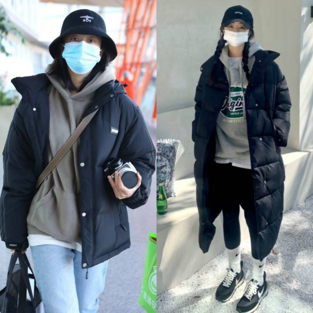 黑色羽绒服怎么穿搭不沉闷老气?