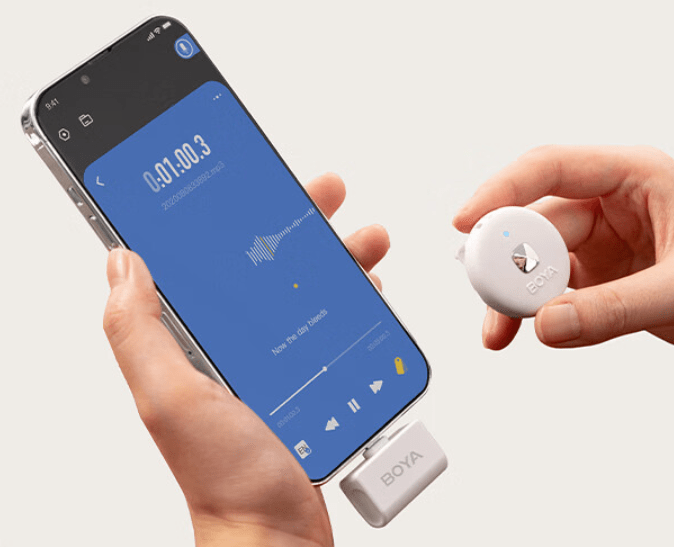 录制无忧-博雅OMIC无线领夹麦克风