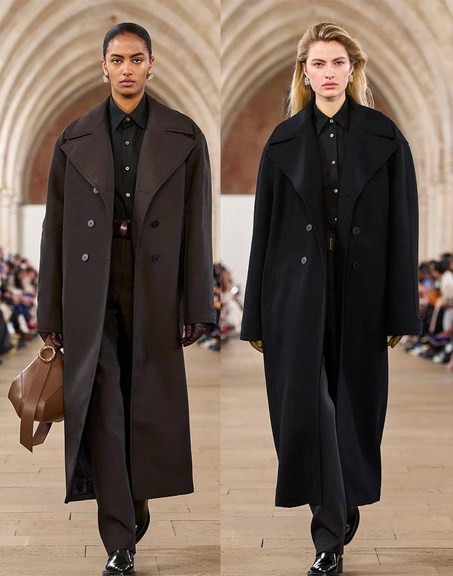 lanvin 2023秋冬流行,简约大衣,纹理时尚,对比层次_衣服_气质_质感