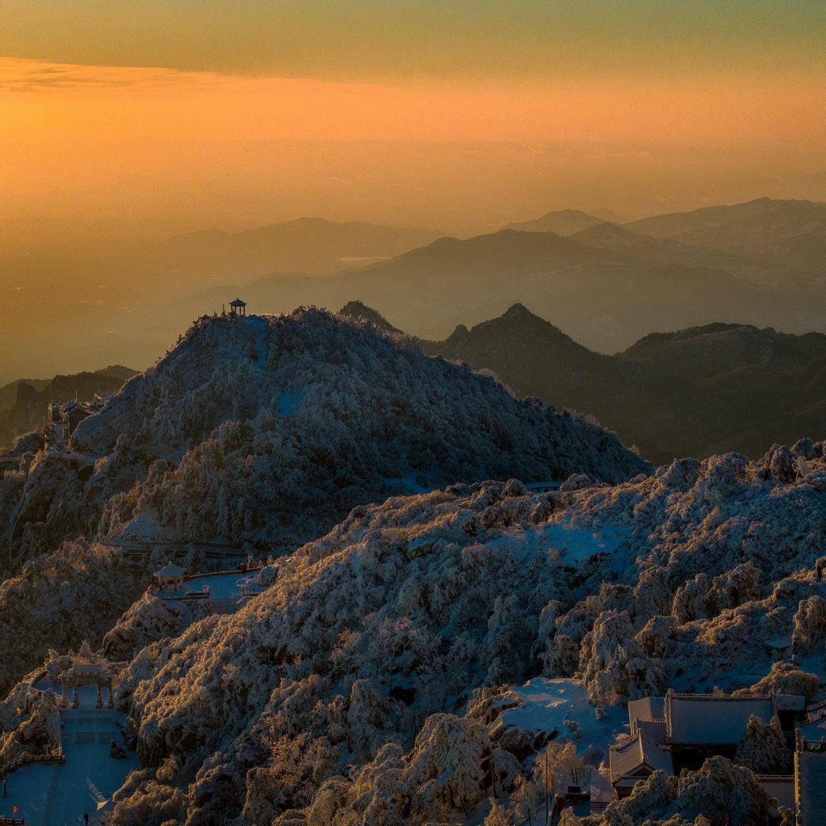 泰山景点 山顶图片