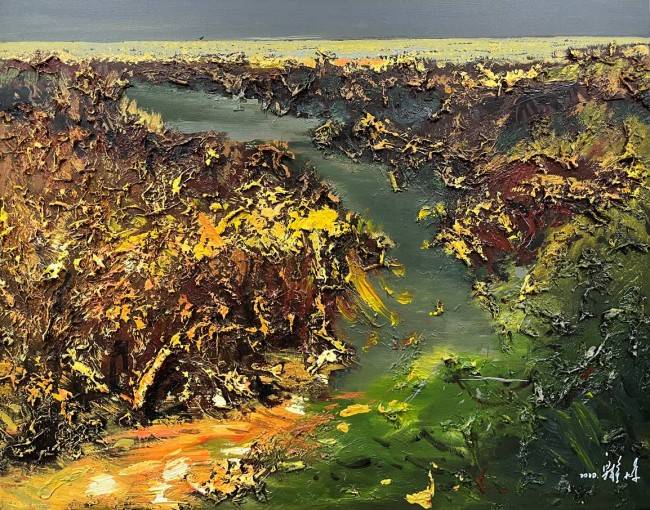 忆境画派创始人——梁静:油画的新境界_作品_艺术_印象派