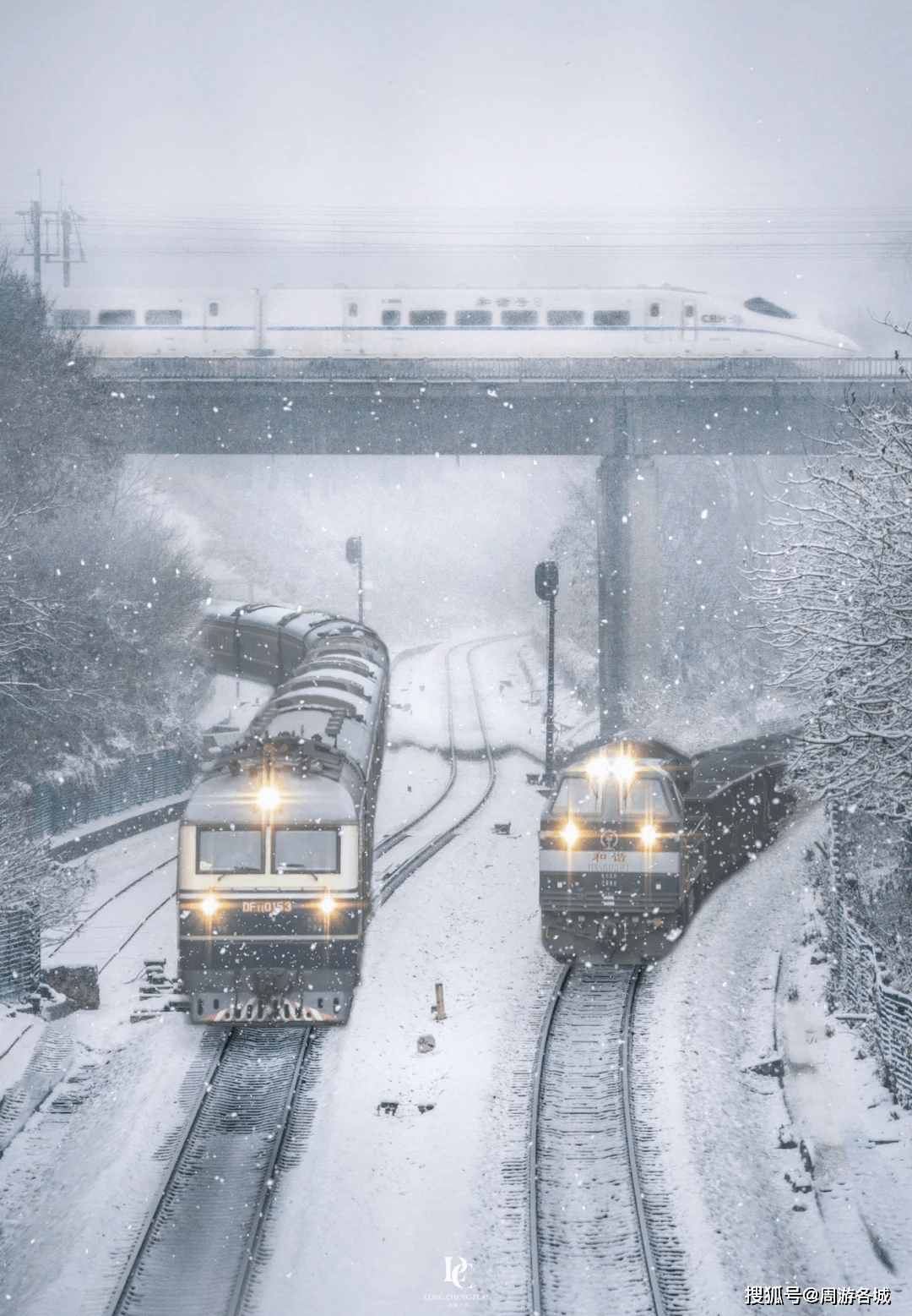 雪景火车图片大全图片