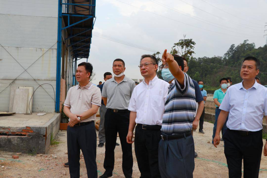 鲁修禄,何焱等省生态环境厅调研组一行在市政府党组成员严小康,镇党委