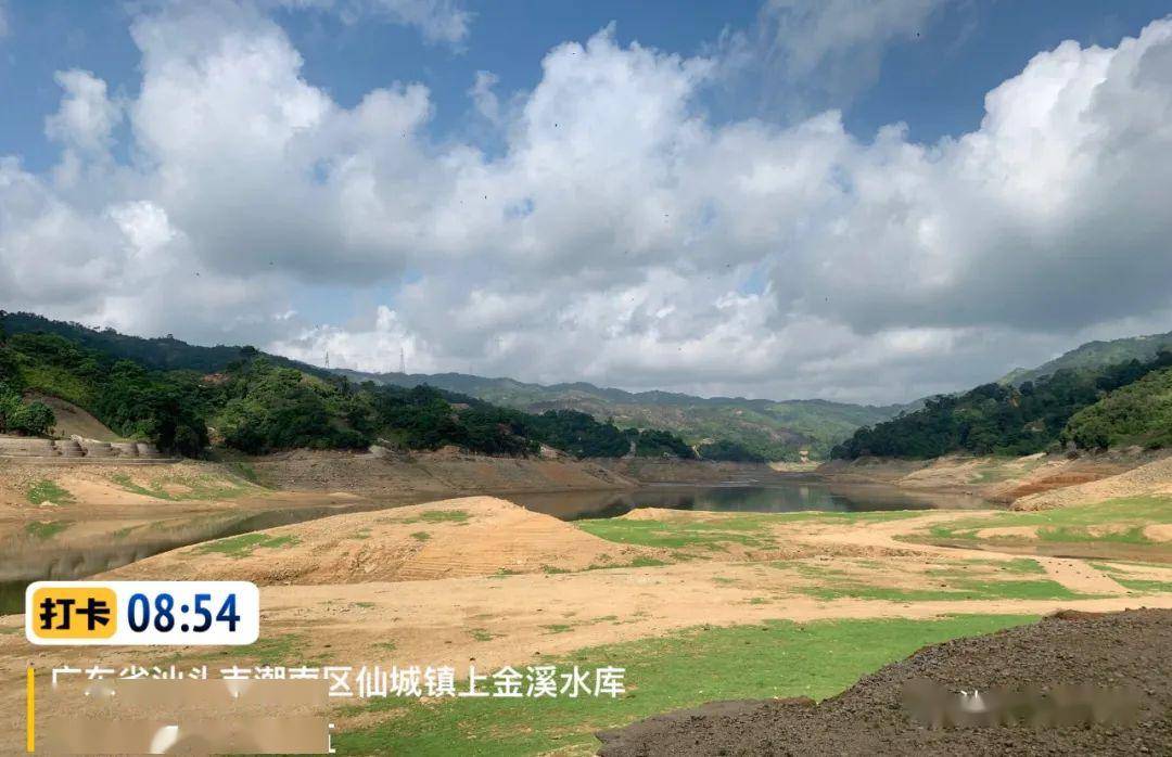直击潮南金溪内水库实际库存水量持续减少