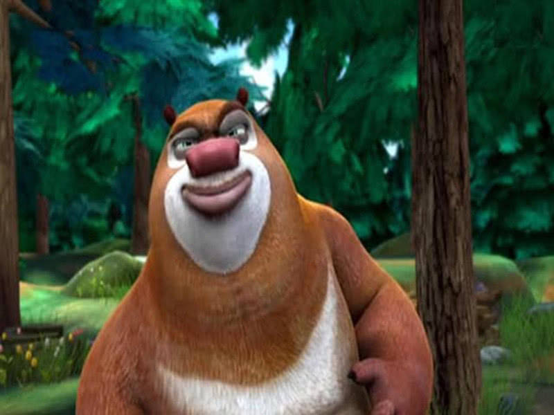 首先"熊大"我们再熟悉不过了,作为动画片"熊出没"