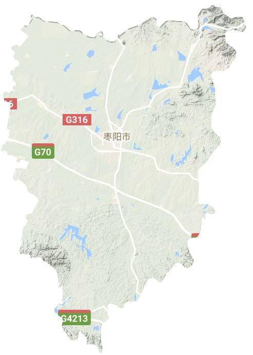 襄阳市区地形图图片