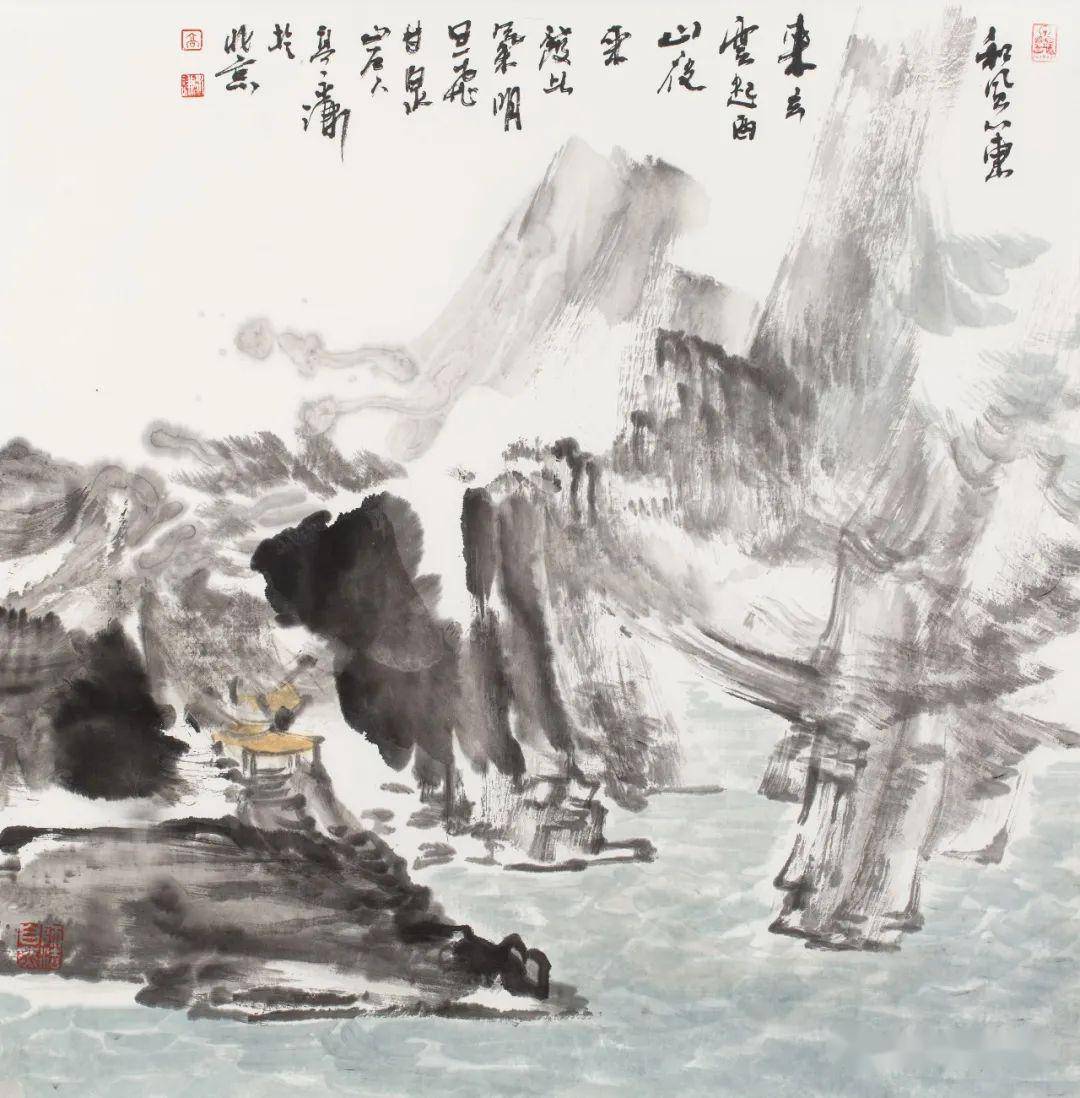 高永谦山水画作品欣赏图片