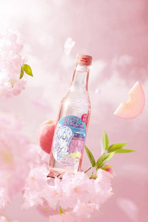 恋爱soda2020升级版 含气樱花风味水蜜桃果汁饮料