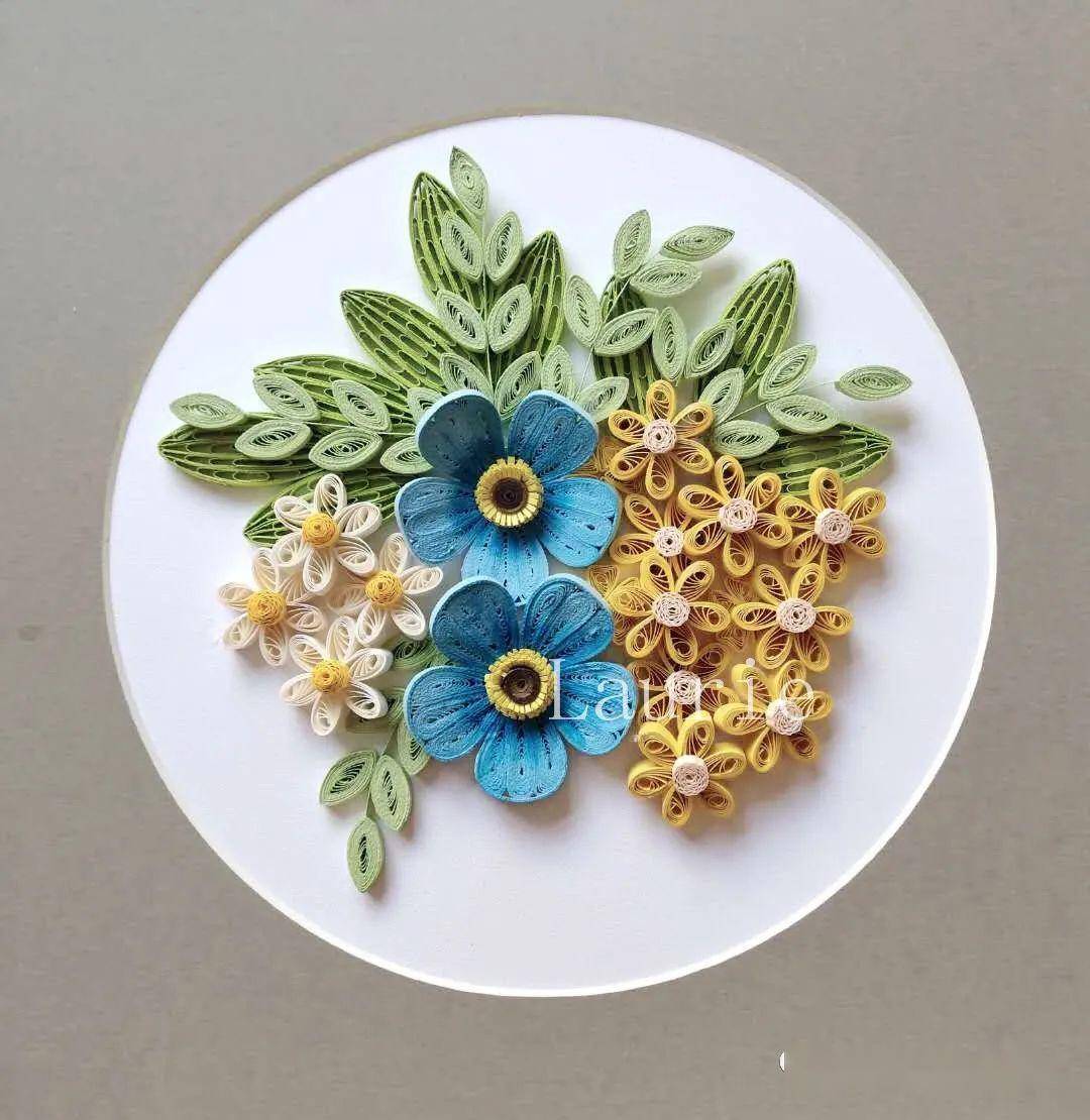 读者作品专辑一位教导主任的衍纸作品