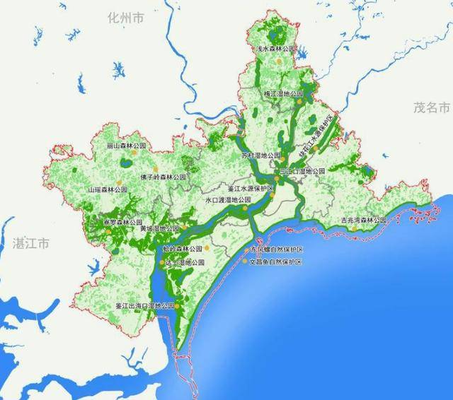 湛江的三个县级市廉江雷州吴川