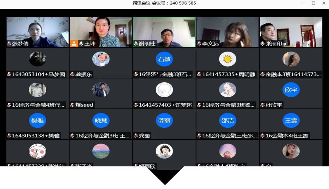 财会与金融学院线上答辩现场